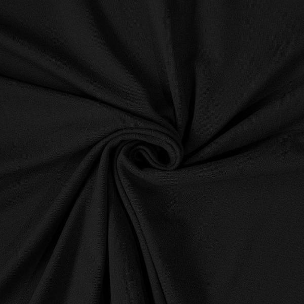 Viskosejersey Schwarz